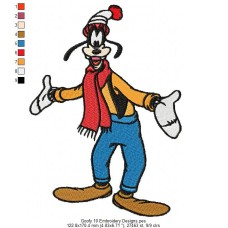 Goofy 10 Embroidery Designs